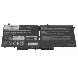   Dell Latitude 5330 2-in-1 Laptop akkumulátor, új, gyárival megegyező minőségű helyettesítő, 4 cellás (3800mAh)