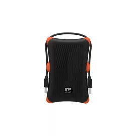   Silicon Power 2TB külső (USB 3.2) ütésálló külső winchester, HDD, fekete-narancs, (Armor A30) (SP020TBPHDA30S3K)