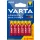6db Varta Longlife Max Power AAA mikro vékony ceruza elem távirányítóhoz (LR03)