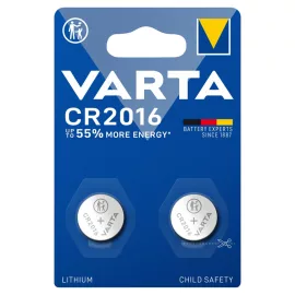 2db Varta CR2016 CMOS gomb elem, 3V-os