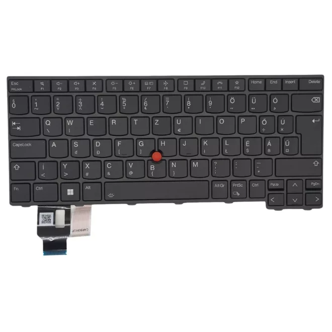 Lenovo ThinkPad L14 Gen 3 szürke-fekete magyar Laptop billentyűzet