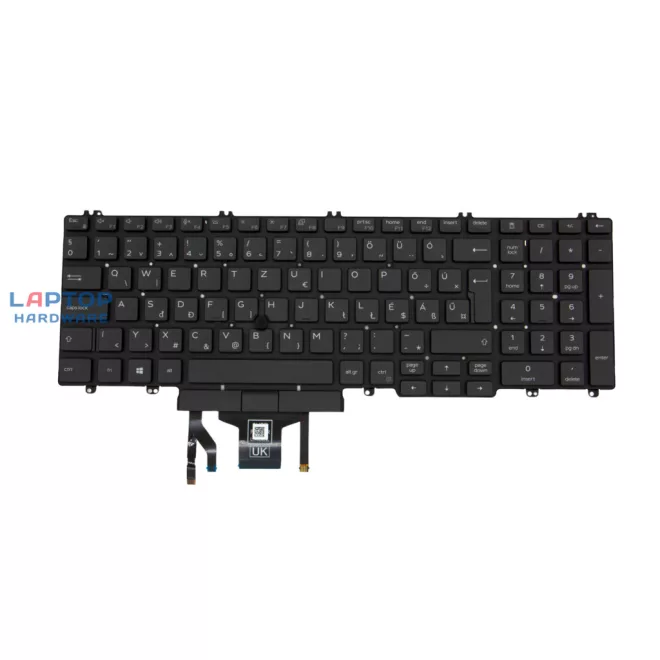 Dell Precision 3541 fekete magyar Laptop billentyűzet