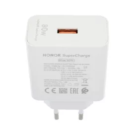   Honor gyári SuperCharge 80W USB Gyorstöltő, Fehér (HN-200400E00)