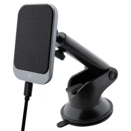   BMW Gyári 15W Autós MagSafe Vezeték Nélküli Gyorstöltő és Teleszkópos Telefon Tartó Apple iPhone-hoz, USB-C kábellel (BMMWCCDTPK)