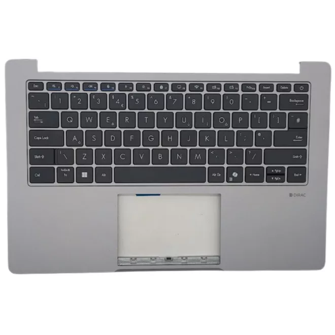 Asus ExpertBook P1403CVA szürke-fekete UK angol Laptop billentyűzet