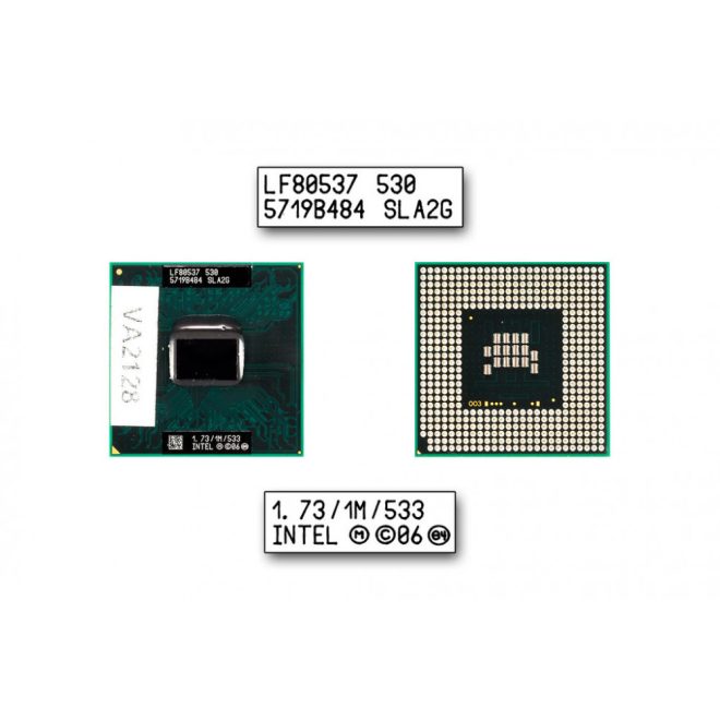 Intel Celeron M530 1730MHz (Socket P) használt CPU (SLA2G)