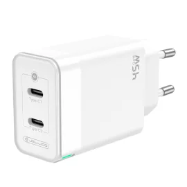   45W 2x USB-C GaN PD Univerzális Gyors töltő (Jellico - C106)