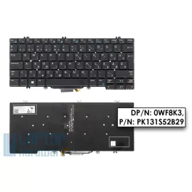   Dell Latitude 5280, 5290, 7280, 7290, 7380, 7390 MAGYAR felújított laptop billentyűzet (WF8K3, 0WF8K3)
