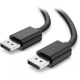   Dell 1,8m Display Port összekötő kábel, Apa/Apa nagy felbontású 8K UHD kép- és hangátvitel, erős csatlakozók, megbízható jelminőség, törésgátlós, Fekete (5K1FN  - 470-BDNL)