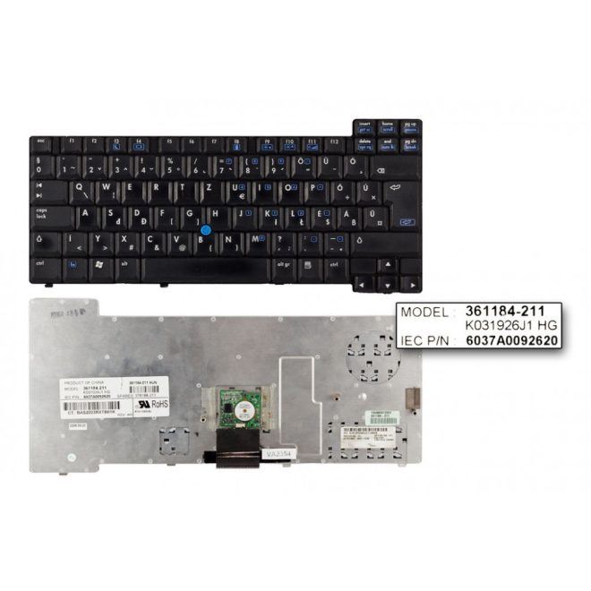 HP Compaq nc6220, nc6320 használt magyar billentyűzet (361184-211)