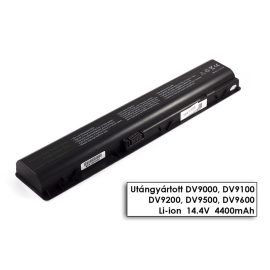   HP Pavilion DV9000 Laptop akkumulátor, új, gyárival megegyező minőségű helyettesítő, 8 cellás (4400mAh)