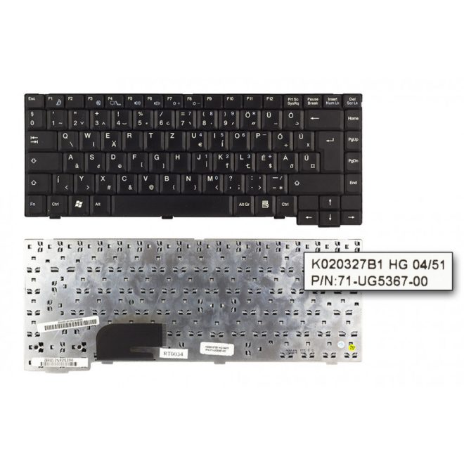 Fujitsu Amilo M7405 fekete magyar Laptop billentyűzet
