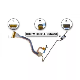   Dell Inspiron E1505, 6400 használt LCD kábel (15.4inch)(DD0FM1LC014)