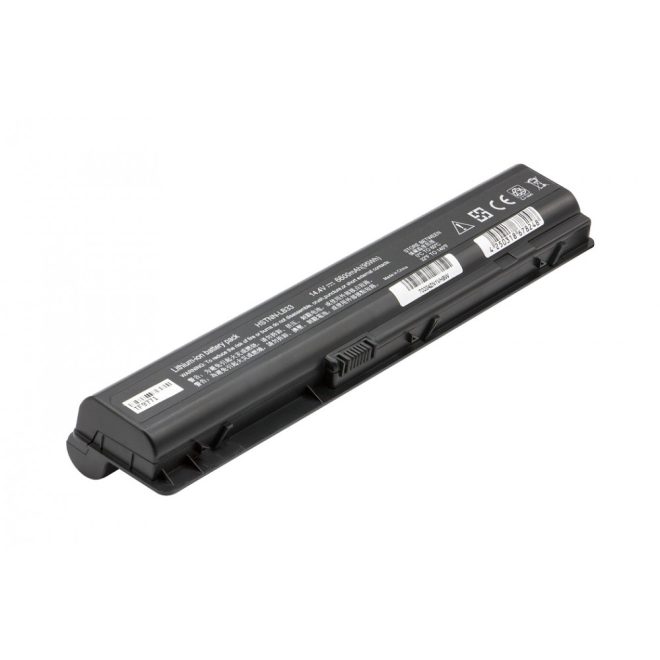 HP Pavilion DV9100 Laptop Akkumulátor, új, gyárival megegyező minőségű helyettesítő, 12 cellás (6600mAh)