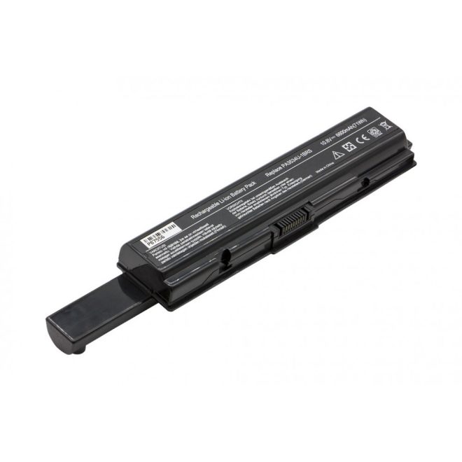 Toshiba Satellite A210 Laptop Akkumulátor, új, gyárival megegyező minőségű helyettesítő, 9 cellás (6600mAh)