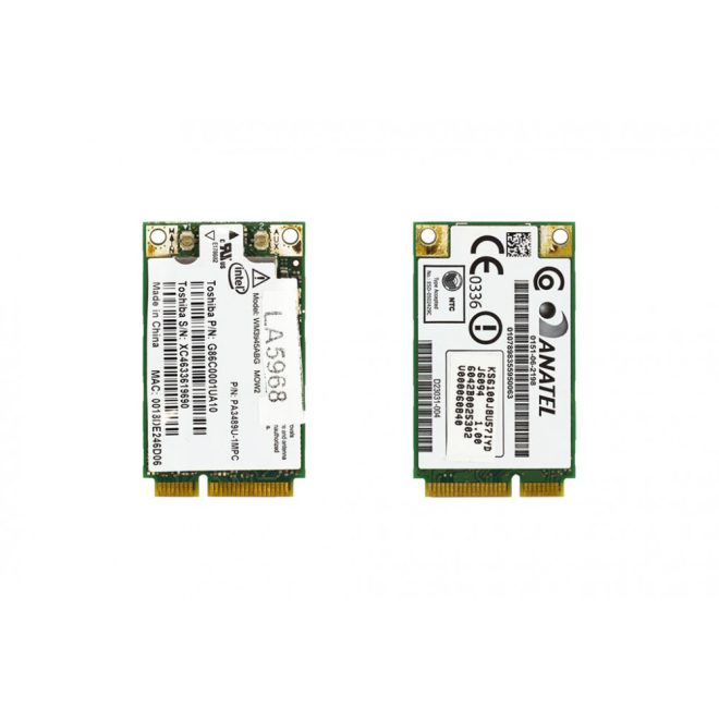 Intel WM3945ABG használt Mini PCI WiFi kártya Toshiba (PA3489U-1MPC)