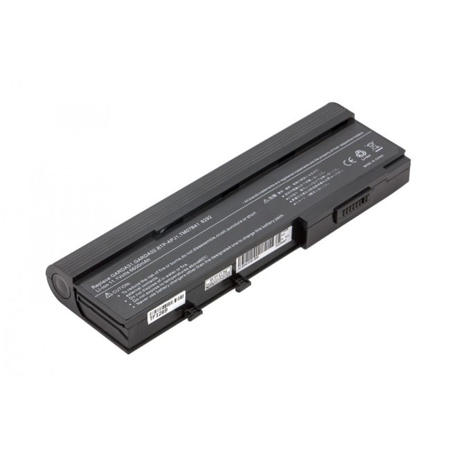 Acer Extensa 3100 Laptop Akkumulátor, új, gyárival megegyező minőségű helyettesítő, 9 cellás (6600mAh)