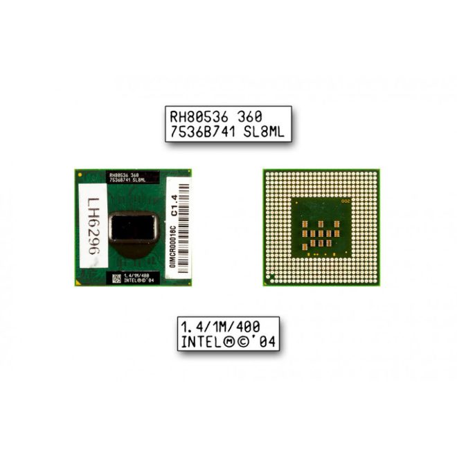 Intel Celeron M360 1400MHz használt CPU (SL8ML,SL86K, SL7LS)
