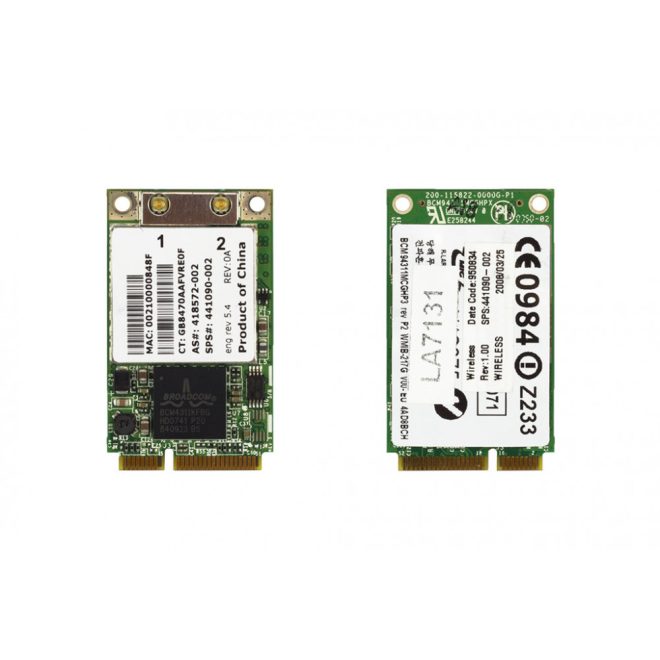Broadcom BCM94311MCG használt Mini PCI-e WiFi kártya HP (441090-002)