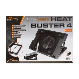   Media-Tech MT2658 Heat Buster 4 fekete hűtőpad (16cm ventilátor)