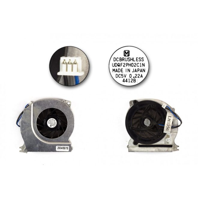 HP Compaq nc6000, nx5000, Compaq Presario V1000 használt hűtő ventilátor (UDQF2PH02C1N)
