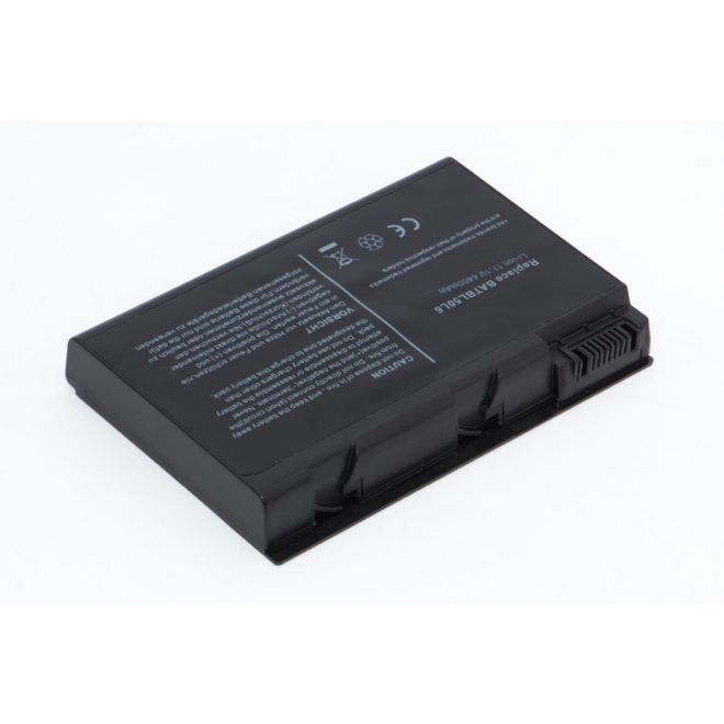 Acer Aspire 3100, 5100, Travelmate 2493 helyettesítő új 6 cellás 4400mAh akkumulátor (BATBL50L4, BATBL50L6)