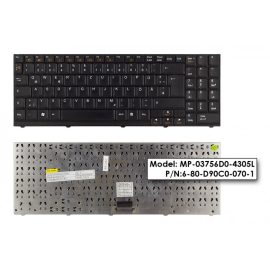   Albacomp Activa, Clevo D470V, D9000T, M67SU használt NÉMET fekete laptop billentyűzet (MP-03756D0-4305L)