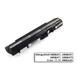   Acer Aspire ONE A150-Bb Laptop akkumulátor, új, gyárival megegyező minőségű helyettesítő, 6 cellás (4400mAh)