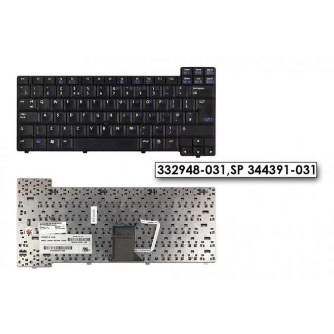 HP Compaq nc6000,nx5000,Presario V1000 használt UK angol billentyűzet (332948-031,344391-031)