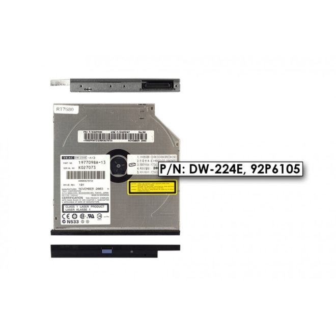 Teac DW-224E használt IDE CD-RW, DVD-ROM combo meghajtó IBM Lenovo ThinkPad G40, R40 (92P6105)