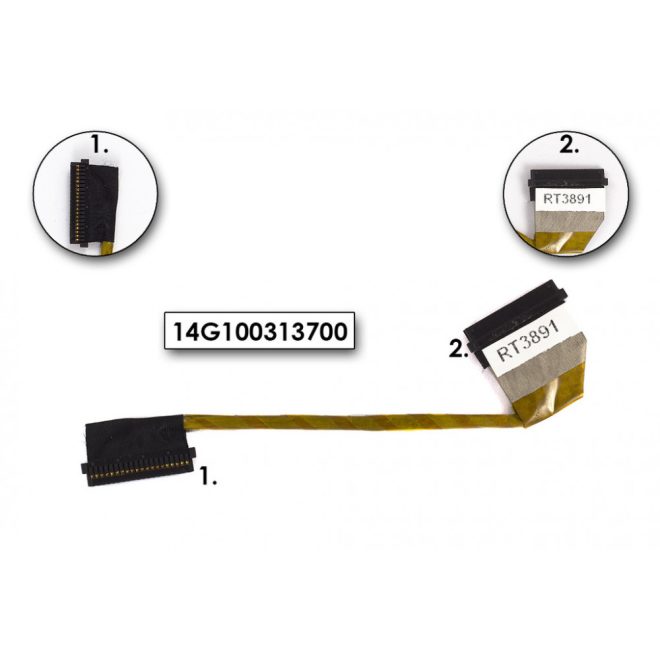 Asus F3, M51 sorozatú gyári új LCD inverter kábel, 14G100313700