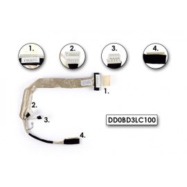   Toshiba Satellite P300, P305 gyári új LCD kijelző kábel, DD0BD3LC100