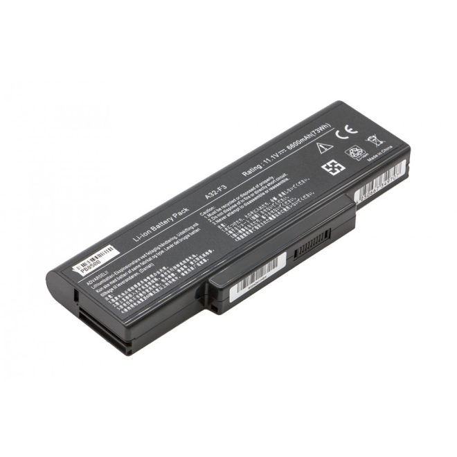 Asus F3 F3KA Laptop Akkumulátor, új, gyárival megegyező minőségű helyettesítő, 9 cellás (6600mAh)