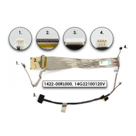   Asus K52DR, K52JC, K52JE gyári új CCFL LCD kábel, 1422-00RL000, 14G22100120V