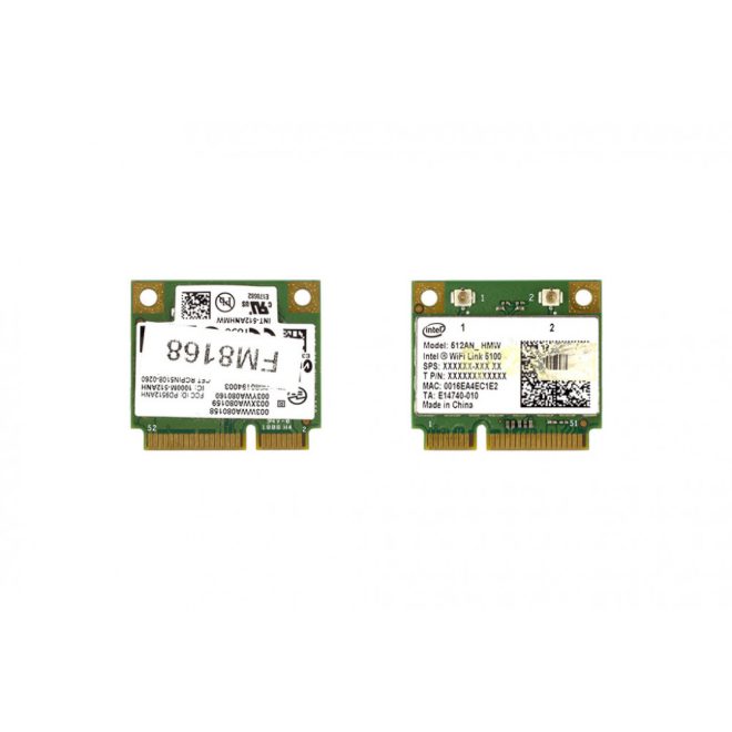 Intel WiFi Link 5100 használt Mini (half) PCI-e WiFi kártya (512AN_HMW)