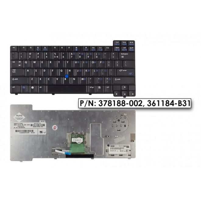 HP Compaq nc6220, nc6230 gyári új angol billentyűzet (378188-002)