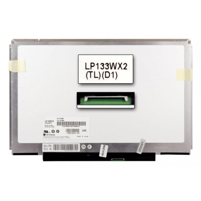 Gyári új fényes 13.3' (1280x800) LED Slim kijelző (csatlakozó: 40 pin - jobb)