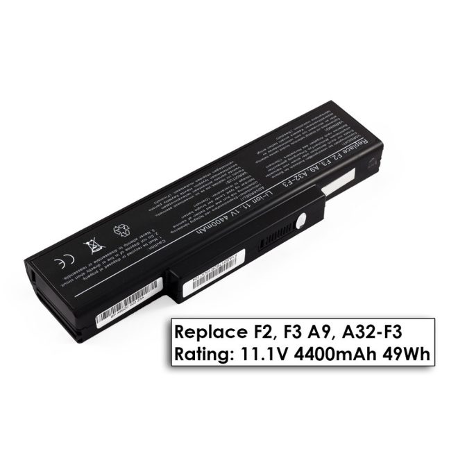 Asus M51 M51Kr Laptop akkumulátor, új, gyárival megegyező minőségű helyettesítő, 6 cellás (4400mAh)