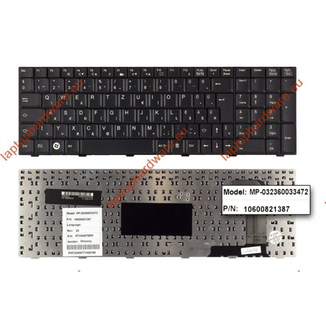Fujitsu Amilo Xi2428 fekete magyar Laptop billentyűzet
