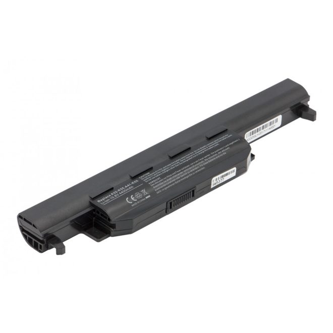 Asus A55 A55A Laptop Akkumulátor, új, gyárival megegyező minőségű helyettesítő, 6 cellás (4400mAh)