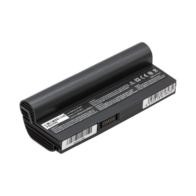 Asus EEEPC 901 Laptop akkumulátor, új, gyárival megegyező minőségű helyettesítő, 6 cellás (6600mAh)