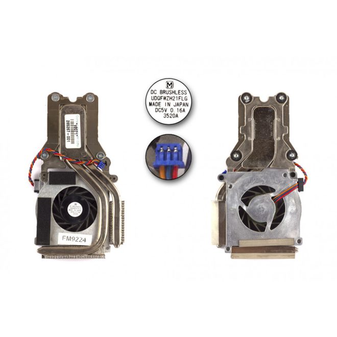 Compaq Evo N800c használt hűtő ventilátor 285267-001
