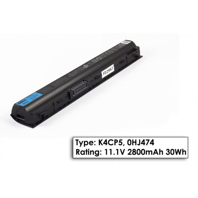 Dell Latitude E6220 Laptop Akkumulátor, gyári új, 3 cellás (2800mAh)
