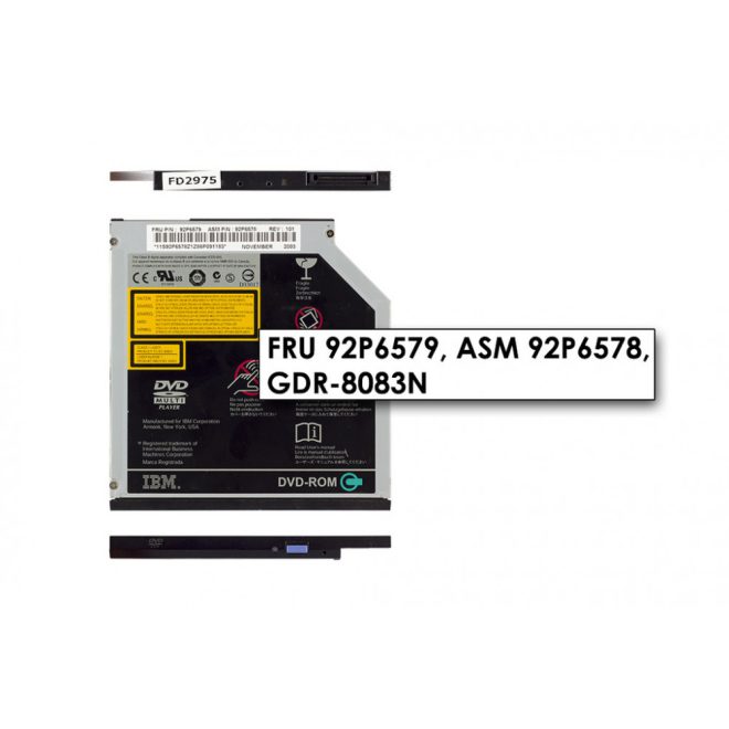 IBM ThinkPad T40, T41, T42, T43, T60, T61 használt DVD olvasó (FRU 92P6579)