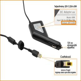 Laptop autós töltő