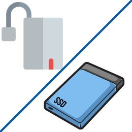 Külső Winchester (HDD), SSD ház