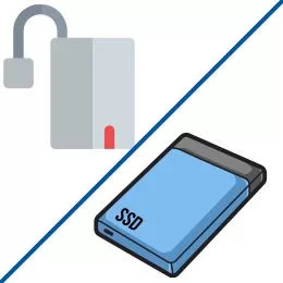 Külső Winchester (HDD), SSD ház