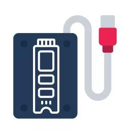 M.2 külső SSD ház (HDD ház)