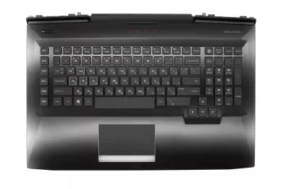 HP Omen 17T-AN100, 17-AN102X, AN-105TX, gyári új bolgár fekete-fehér háttér-világításos billentyűzet modul touchpaddal (150W, kis Center-Pin nyílás) (L14994-261)
