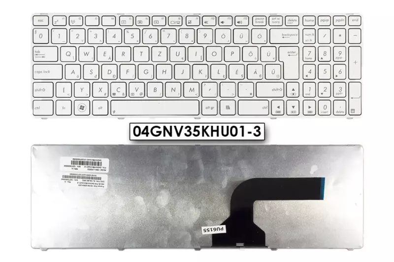 Asus X55 X55C fehér magyar laptop billentyűzet